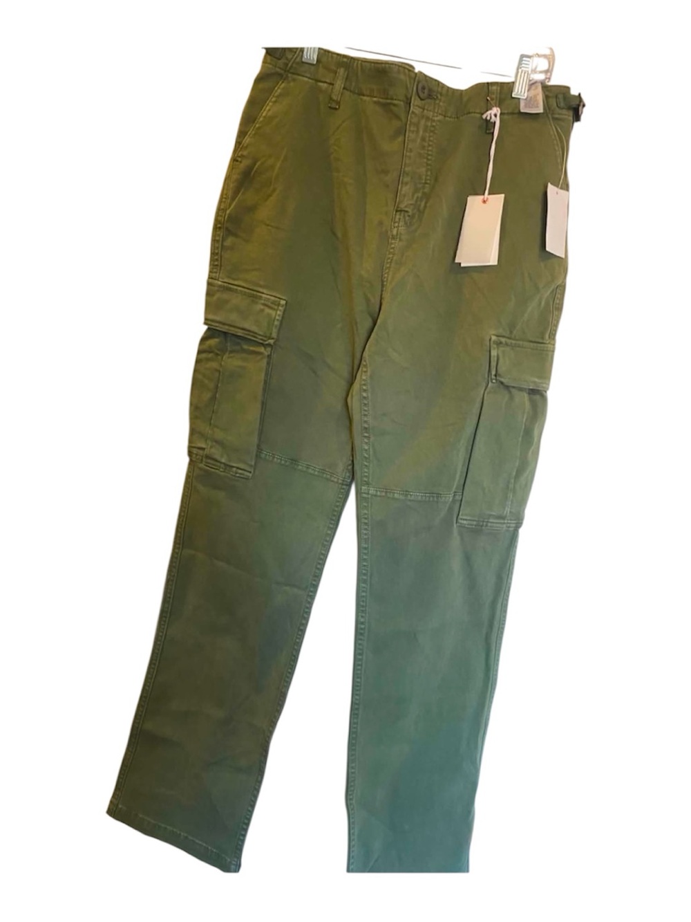 NWT Good American Cargo Pants GREEN Size 6